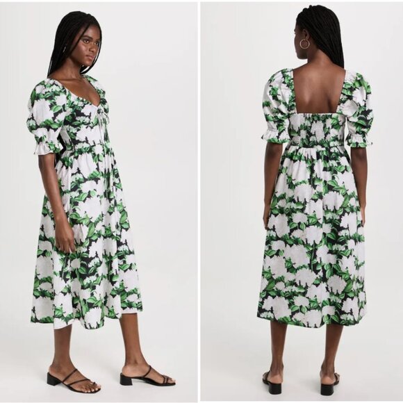 Hill House Home The Ophelia Dress  Night Bloom, New, Size MED - Picture 3 of 11